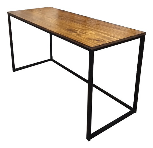 Mesa Escritorio Industrial Madera Maciza 150x60x75 Laqueado