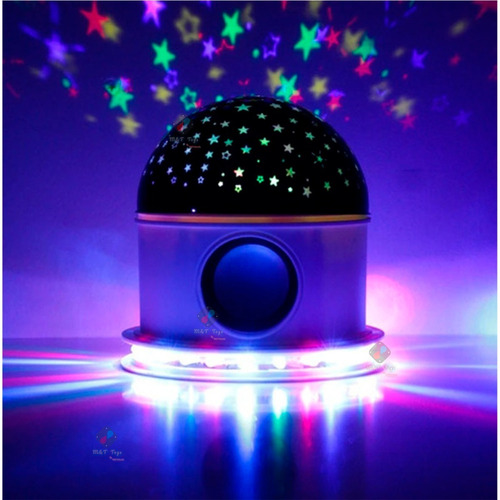 Lámpara Proyector Estrellas Parlante Bluetooth Bola Magica