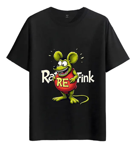 Tshirt Muscle Freaks Rat Fink Estilo Cartoon Rat Rods