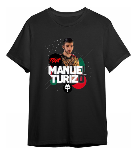 Camisetas Manuel Turizo Arista Musico Cantor Camisas Negras