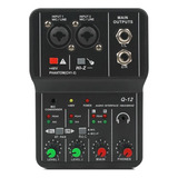 Mesa De Som Teyun Q-12 Interface De Audio Usb Pc 2 Canais