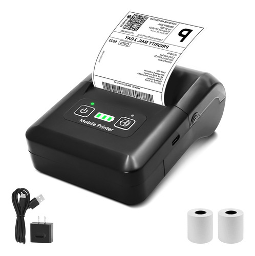 Impresora Térmica Pos Usb/bluetooth 58 Mmde Recibos Portátil