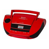 Radio Hannlomax Portátil Cd Bluetooth Usb Mp3 Aux -rojo
