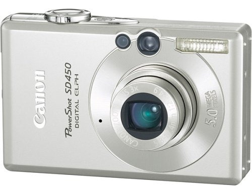 Câmera Foto Digital Canon Powershot Sd450 Completa 5mp