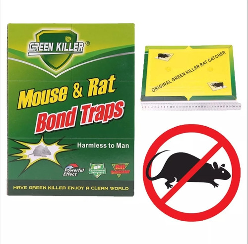 Trampa Adhesiva Grande Pegamento Mata Rata Raton Laucha X1 G