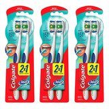 Escova Dental Colgate 360 Limpeza Completa Macia Kit C/ 6