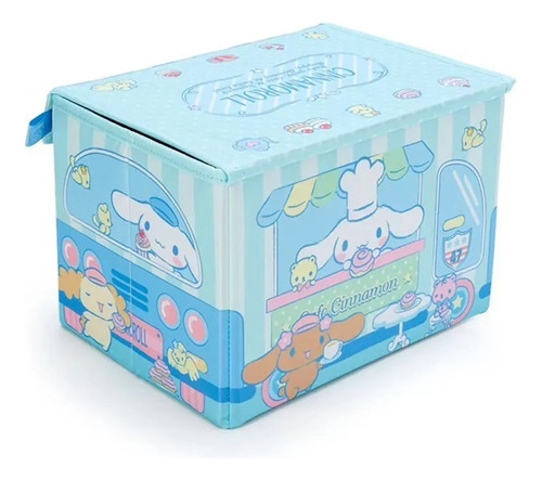 Caja De Almacenamiento Cinnamoroll Con Tapa Azul