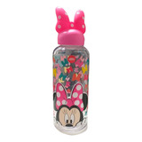 Botella De Plastico Minnie Mouse Disney Rosca