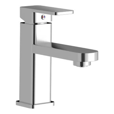 Llave Para Lavabo Brucke Línea Akashi Acero Inoxidable Llave Mezcladora Monomando Fría Caliente Para Lavamano Gris Cromado | MercadoLibre