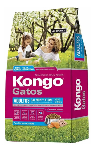 Kongo Gatos Adultos Salmón Y Atún X 15 Kg