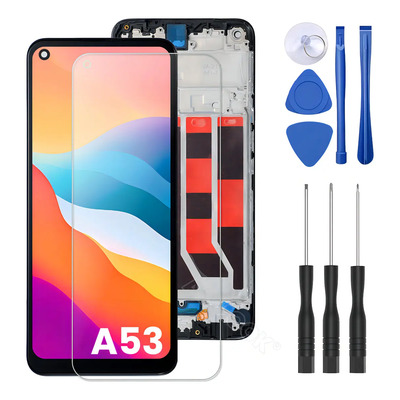 Pantalla Oppo A53 Cph2127 Cph2131 Mostrar Táctil Con Marco | Envío gratis