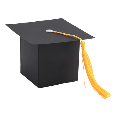 Caja De Regalo Con Forma De Gorro De Graduación De Papel Diy