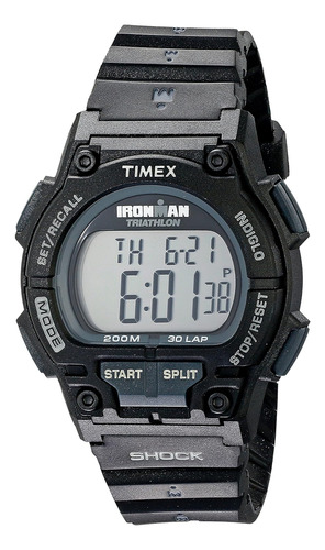 Reloj Deportivo, Timex Color Negro Con Correa Ajustable