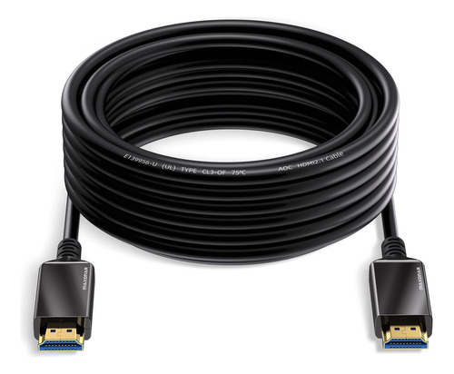 Maxonar Cable Hdmi De Fibra Optica 8k De 50 Pies [certificad