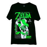 Polera Estampada Serigrafía - La Leyenda De Zelda Link