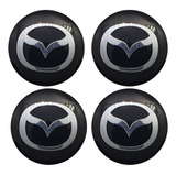 4 Centros Tapas De Rin 56mm Mazda 3 5 Cx5 Cx7 Cx9  