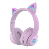 Audífonos Inalámbricos  Cat Ear Rosado/ Morado - L550 Bass