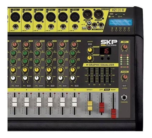 Consola Skp Pro Audio Vz120 Ii Vz Powered De Mezcla 220v
