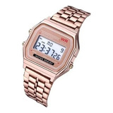 Relógio Digital Led De Pulso Vintage Masculino Feminino Áqua