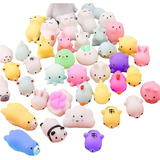 Mini Mochi Squishy Squeeze Toy Fidget Toy Kit 50pcs