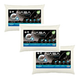 Kit 3 Travesseiros Nasa-x Alto Duoflex Ns3100 50x70 Branco