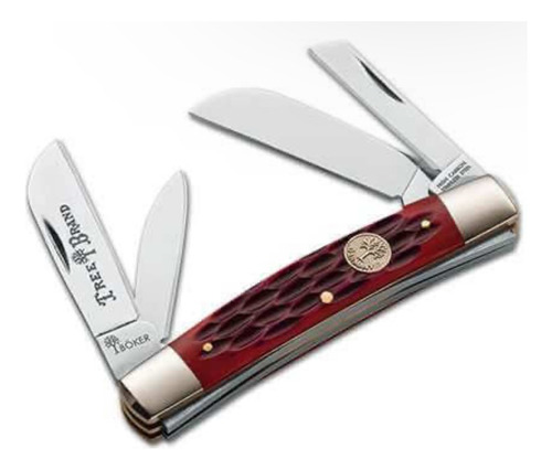 Navaja Boker Roja 4 Hojas Modelo 110745 Original