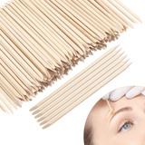 Palitos De Cera De Madera Para Cejas De Ojos, Mini Aplicador