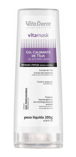 Gel Calmante De Tília 200g Vita Derm Vita Mask