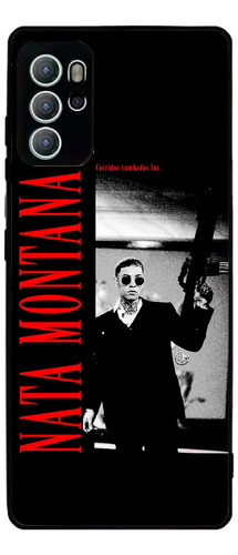 Funda Natanael Cano Nata Montana Black Para Motorola
