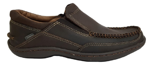 Zapato Hombre Cuero Nautico Careva 3020 Marron