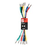 Pack X 6 Cable Stagg Spc030e Interpedal Plug Plug De 30 Cm