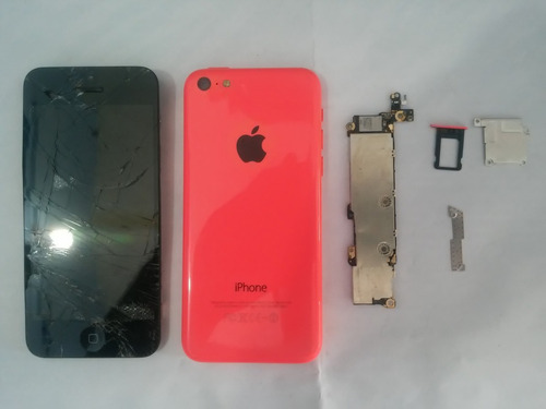 iPhone 5c A1456 Rosa Completo Piezas Detalle En Lógica