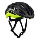 Casco Bicicleta Ruta Giro Helios Spherical Mips Color Matte Black Fade/highlight Yellow Talle L