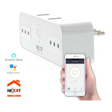 Enchufe Inteligente Con 2 Tomas Y 2 Usb Nexxt - 220v 15a 