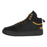 Zapatilla adidas Hoops 3.0 Mid Hombre Negras/amarillas