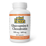 Natural Factors | Glucosamina Condroitina | 500mg | 60 Caps