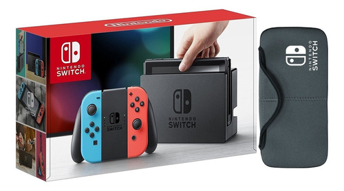 Consola Nintendo Switch Neón Blue And Red + Estuche. Nueva