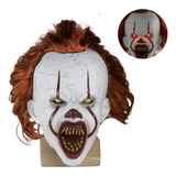 Mascara Halloween Latex Eso El Payaso Pennywise Led Carnaval