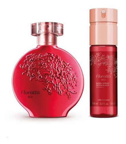 Kit Floratta Red: Desodorante Colônia 75ml+ Body Spray 100ml