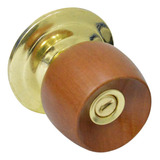 Chapa Bola Baño P/madera Uduke Color Miel Escudo Dorado