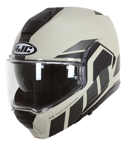 Casco Hjc  Rebatible I100 Beis Mc9sf Varios Talles