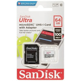 Tarjeta De Memoria Micro Sd 64gb Sandisk Ultra Con Adaptador