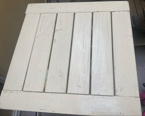 Mesa Blanca De Madera Plegable. Marca Genérica. 