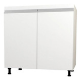 Modulo 80cm Bajomesada Dos Puertas Estante Perfil J Muebleds