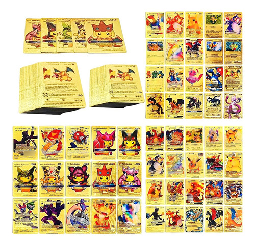 Pokemon Cartas Pikachu Vmax Tcg Tarjetas De Arco Iris 55 Pzs
