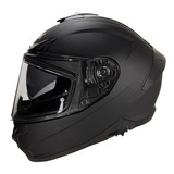 Casco Moto Integral Smk Typhoon Classic Doble Visor