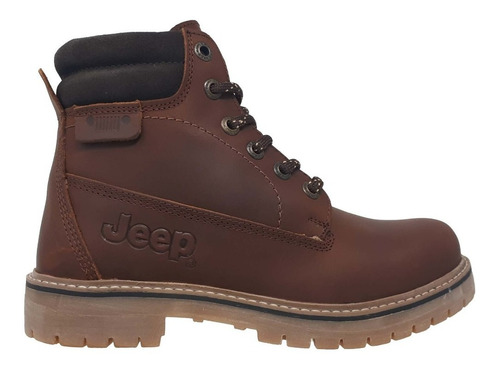 Botas Jeep Mujer Dama Cafés Trabajo 4304 Piel Originales