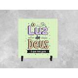 Azulejo Decorativo Luz De Deus 15x15 Cm Personalizado 