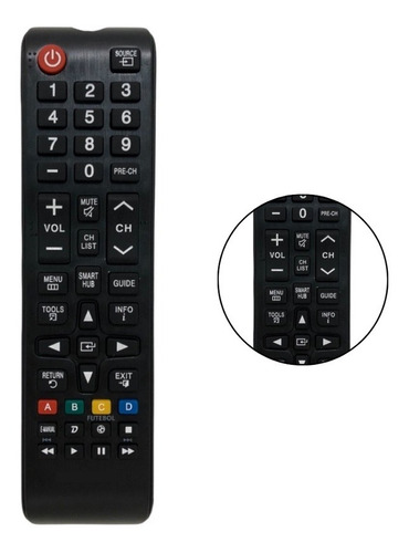 Controle Remoto Universal Compatível Tv Samsung Smart Hub