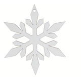 Copo Nieve Mdf Blanco Colgante Esfera Navidad 20cm Mylin 3pz Color Mod. C